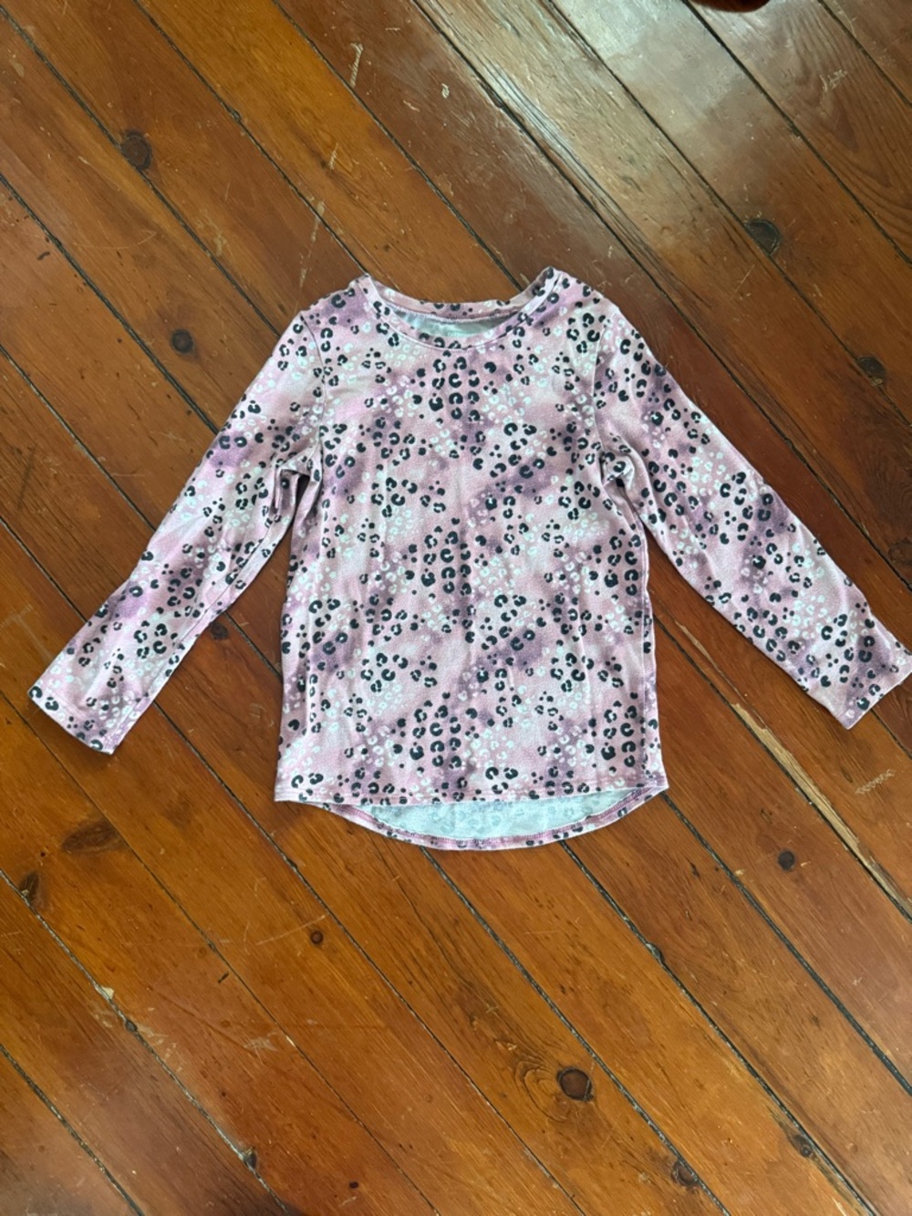 Garanimals Pink Leopard Print Long Sleeve Tee